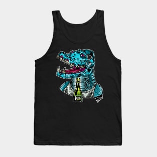 Croc open a cold one Tank Top